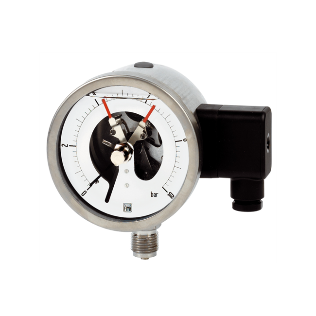 Nuova Fima Pressure Gauge With Electric Contact, MCE18 DN100
